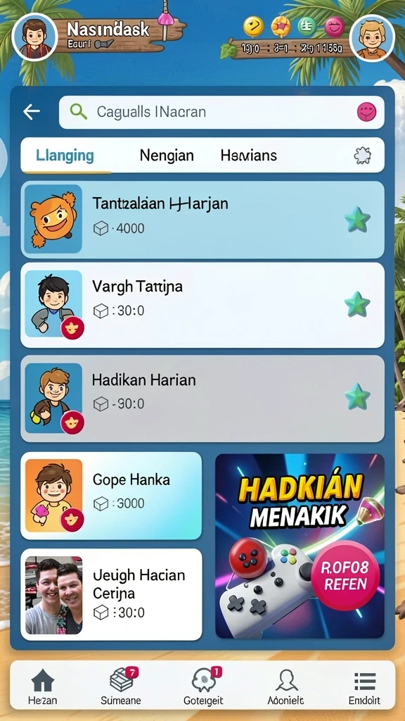 Fitur mode permainan yang bervariasi.