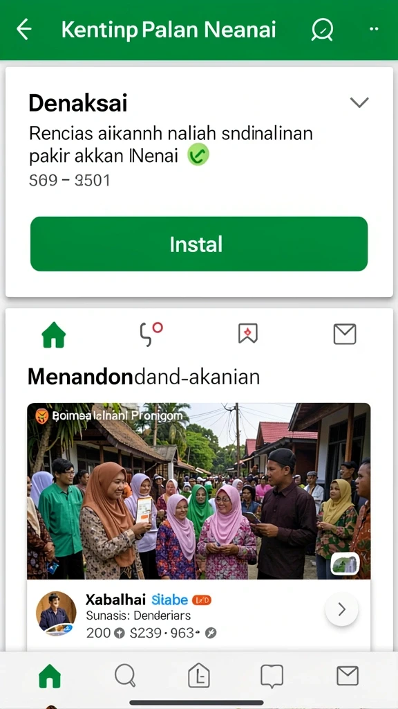 Screenshot fitur komunitas untuk berinteraksi dengan pemain lain.