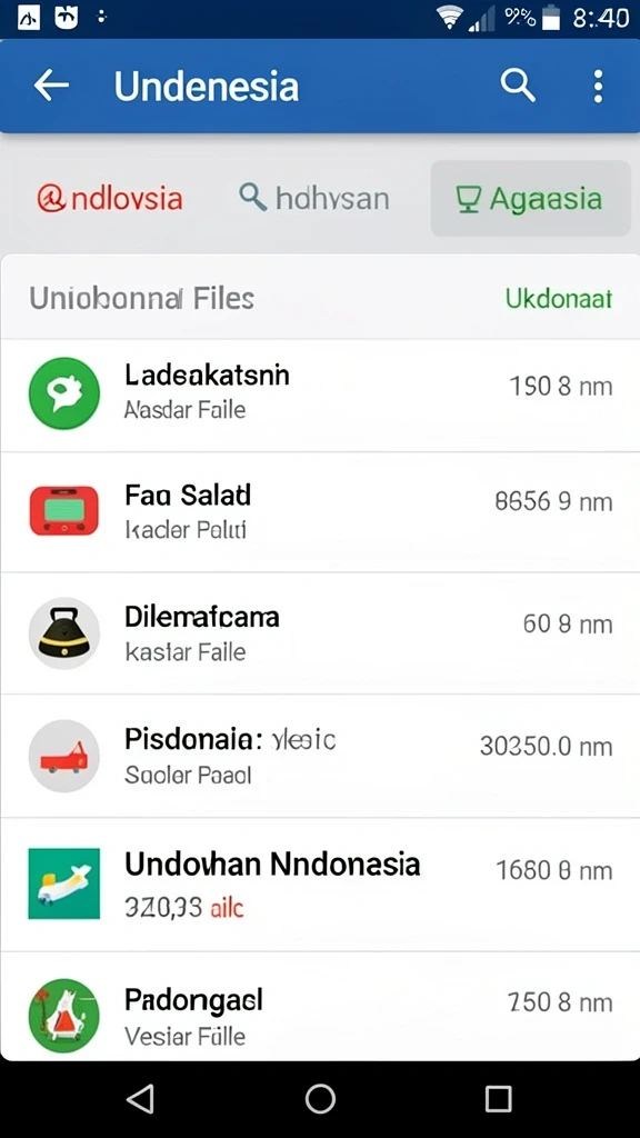 Tampilan antarmuka aplikasi yang menarik dan mudah digunakan.