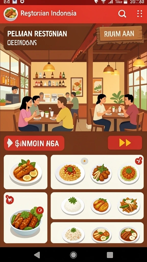 Menu pengaturan yang mudah digunakan dan diakses.