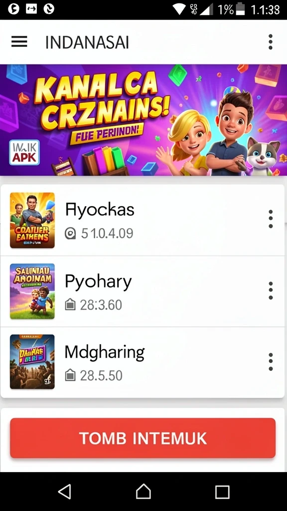 Beragam pilihan permainan yang seru.