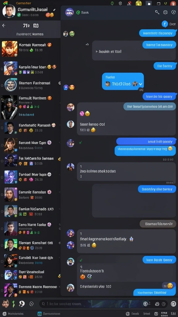 Beragam karakter dengan skin yang dapat disesuaikan.