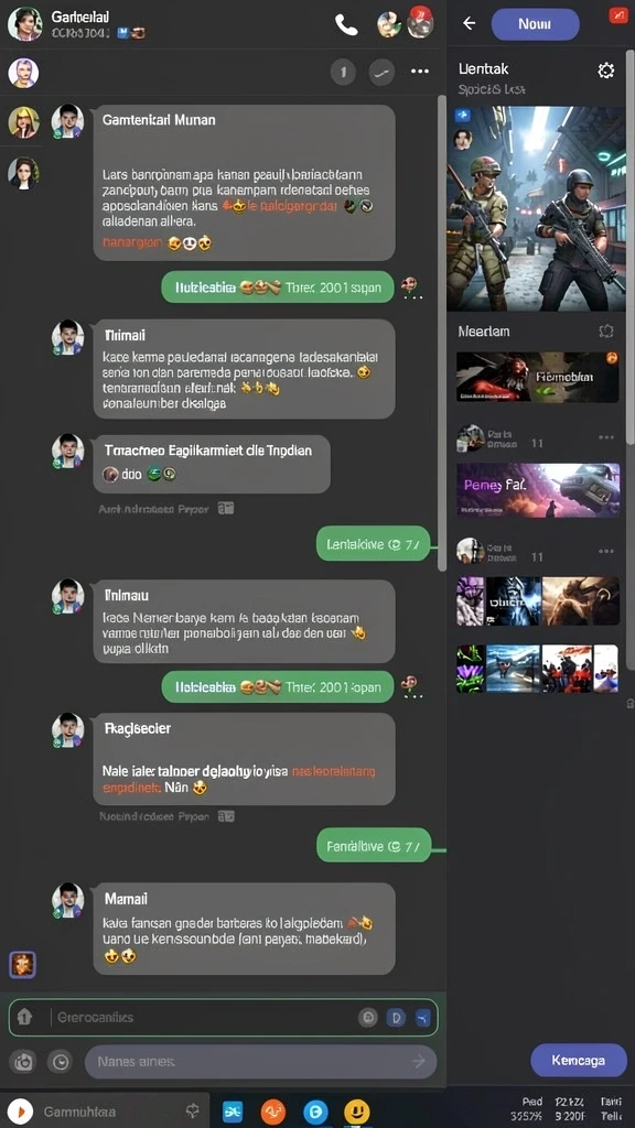 Tampilan awal yang memikat dengan pilihan karakter.