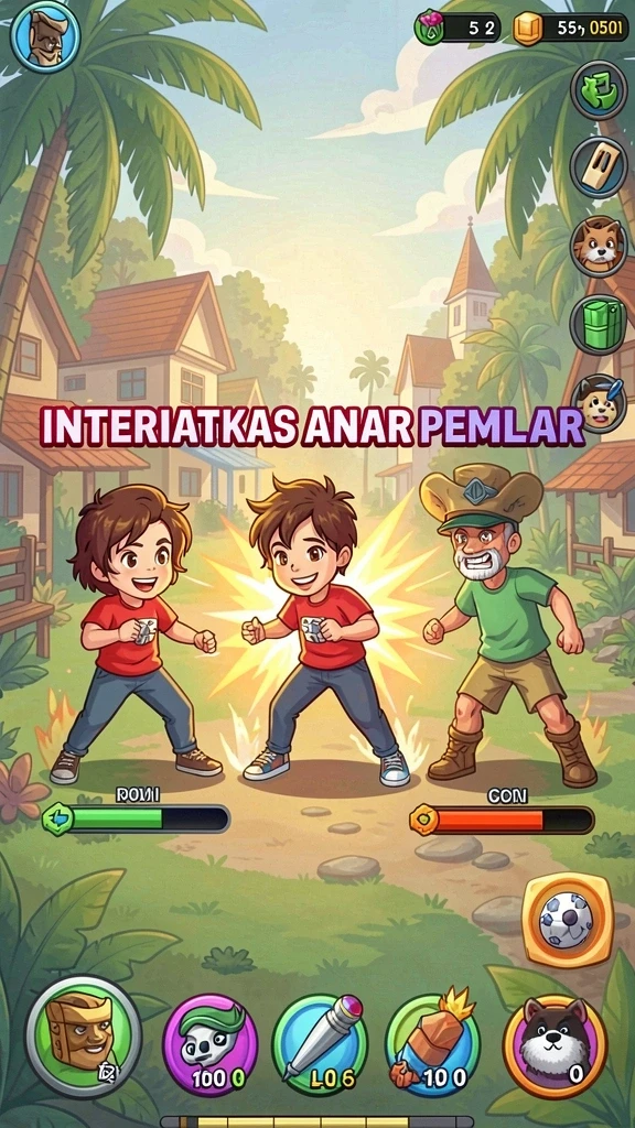 Karakter-karakter unik yang bisa kamu pilih.