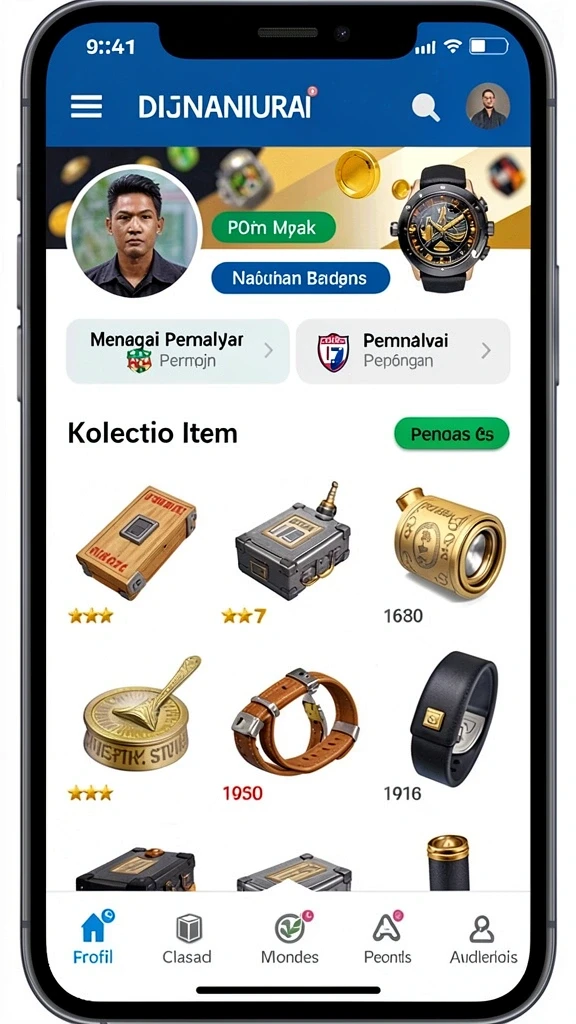 Screenshot menampilkan grafis yang memukau dalam F200M.