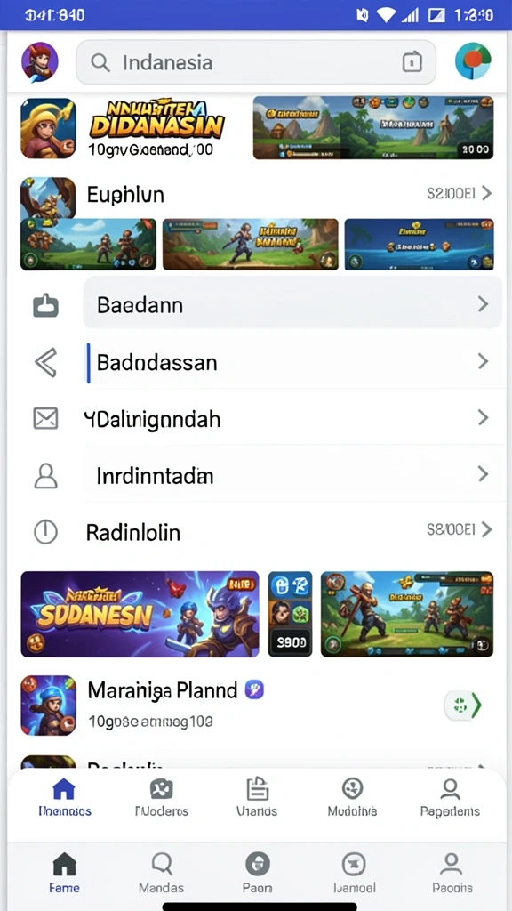 Screenshot menampilkan antarmuka permainan yang menarik.