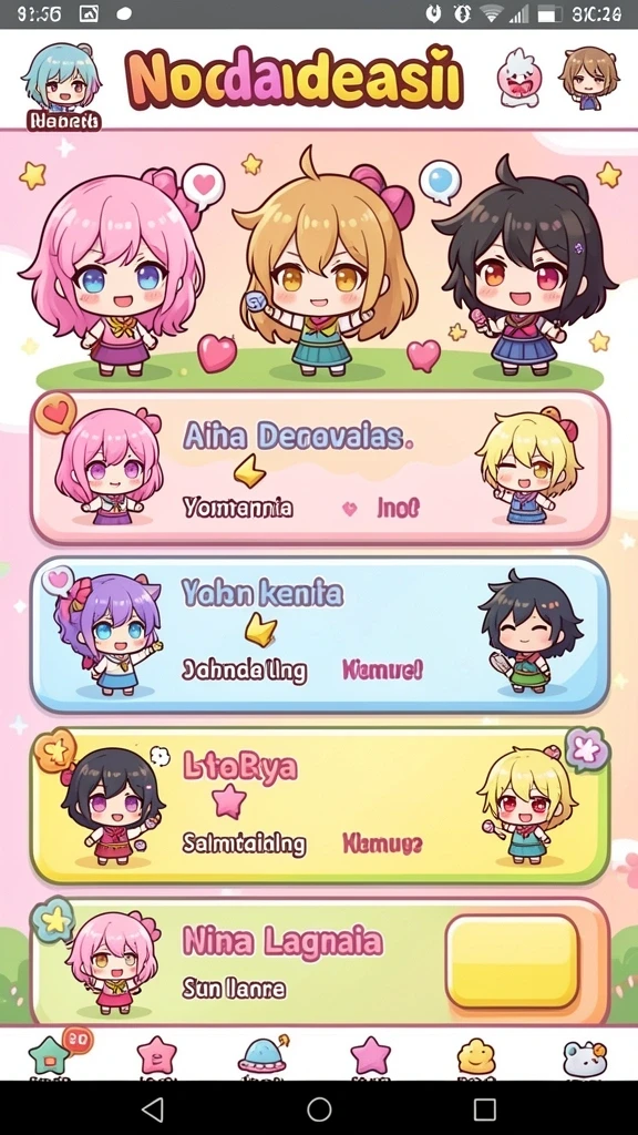 Tampilan awal game yang menarik dan intuitif.