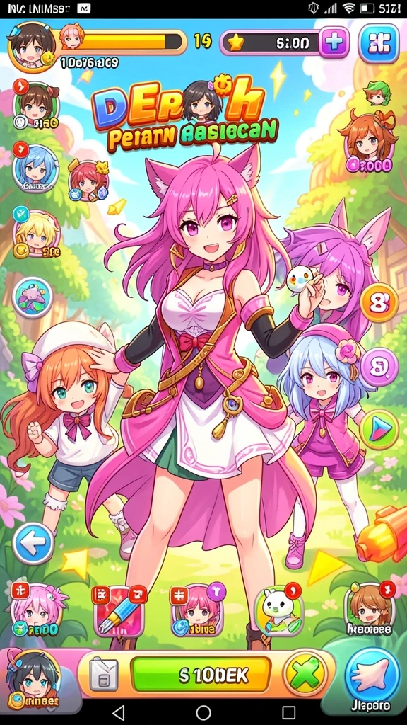 Tampilan awal game yang menarik dan intuitif.