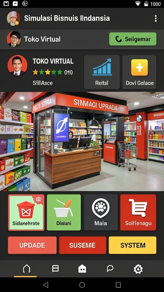 Tampilan antarmuka utama HW777 yang menarik.