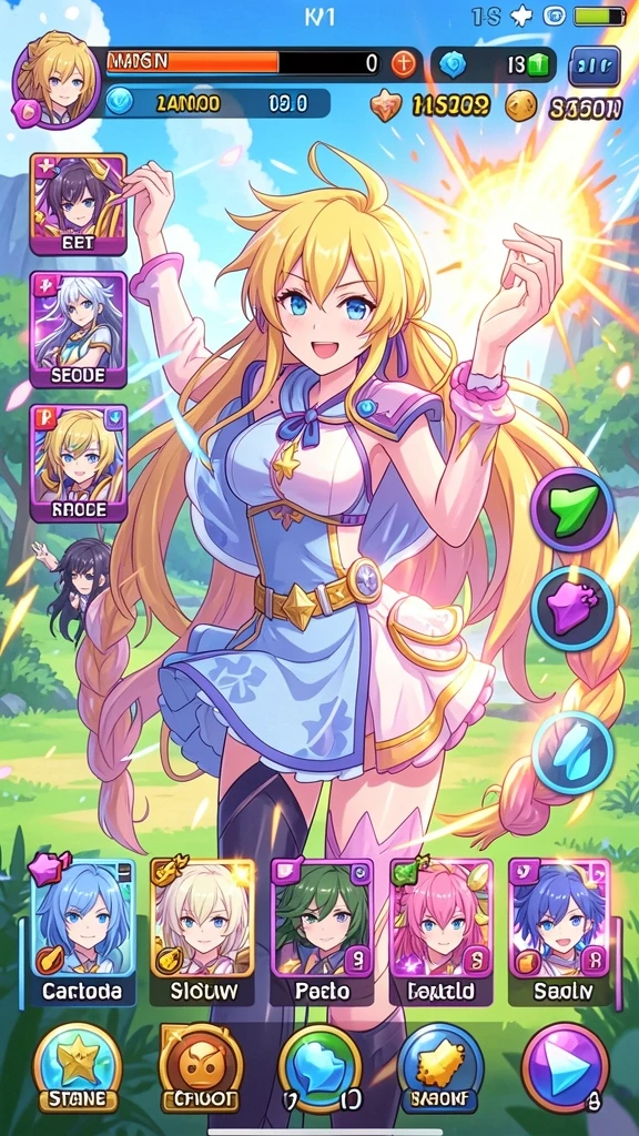 Gameplay seru dengan karakter yang dapat diupgrade.