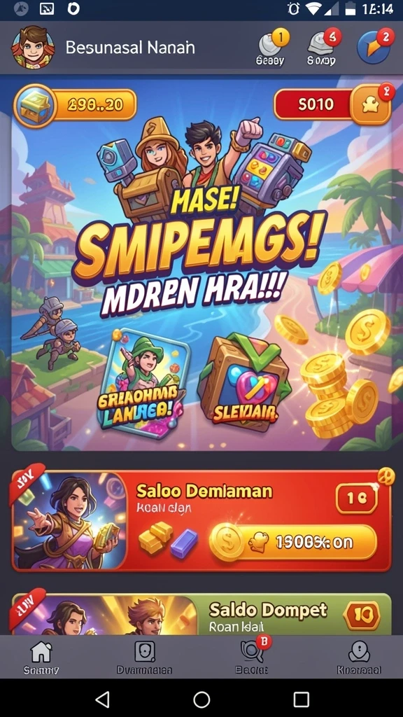 Screenshot pertama menunjukkan tampilan awal permainan JPS888.
