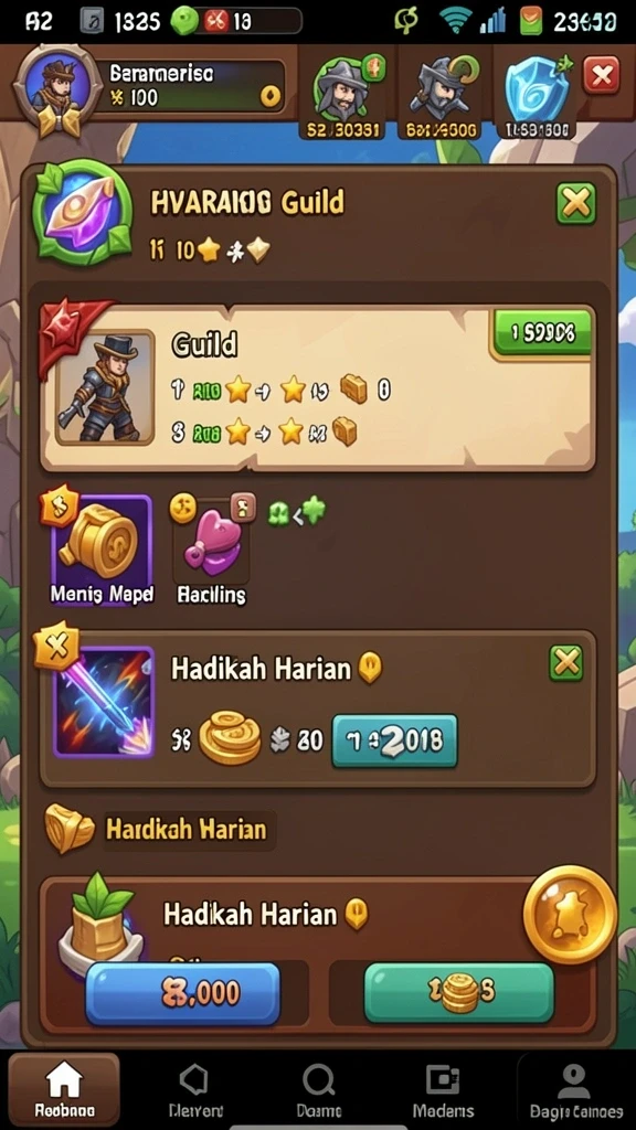 Level yang menantang dengan berbagai rintangan.