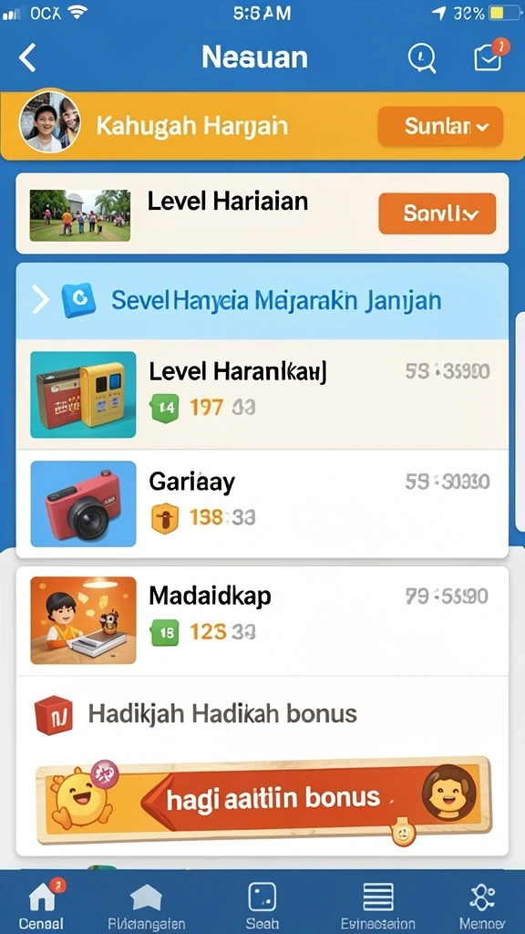 Beragam karakter unik untuk dipilih dan dimainkan.