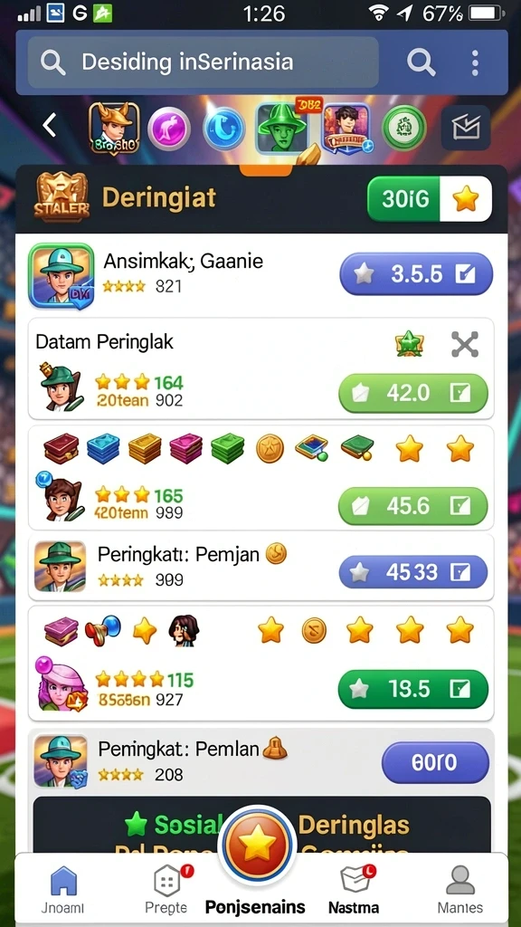 Tampilan gameplay yang menarik dan interaktif.