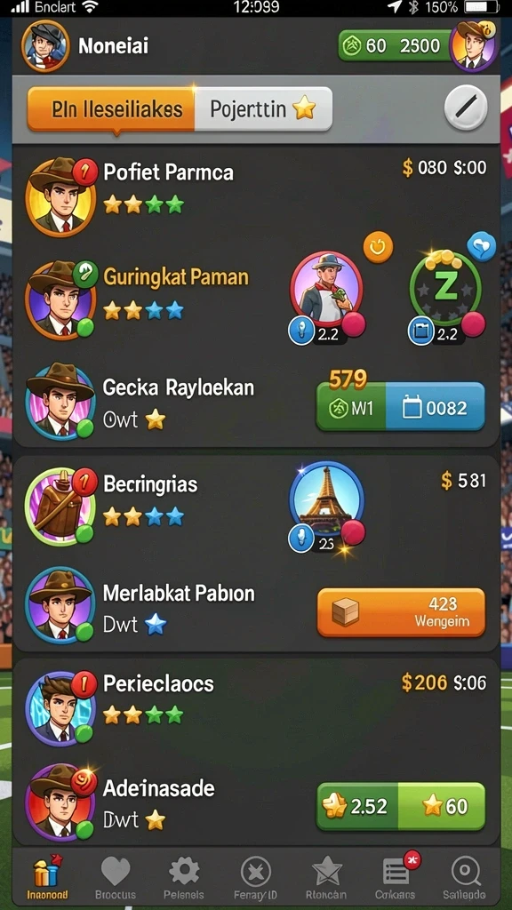 Menu turnamen bulanan dengan hadiah menarik.