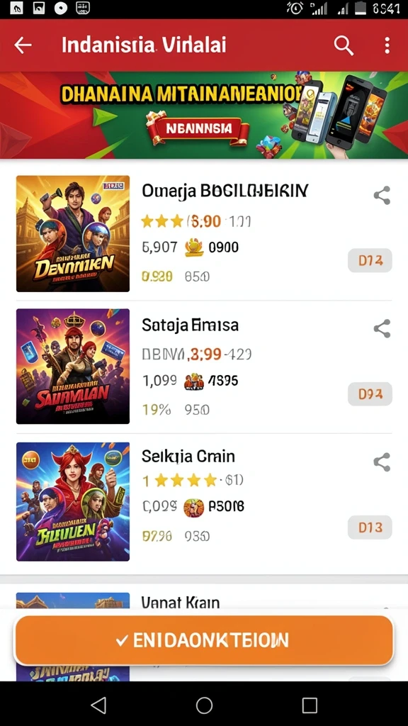 Variasi permainan yang menarik dan menantang.