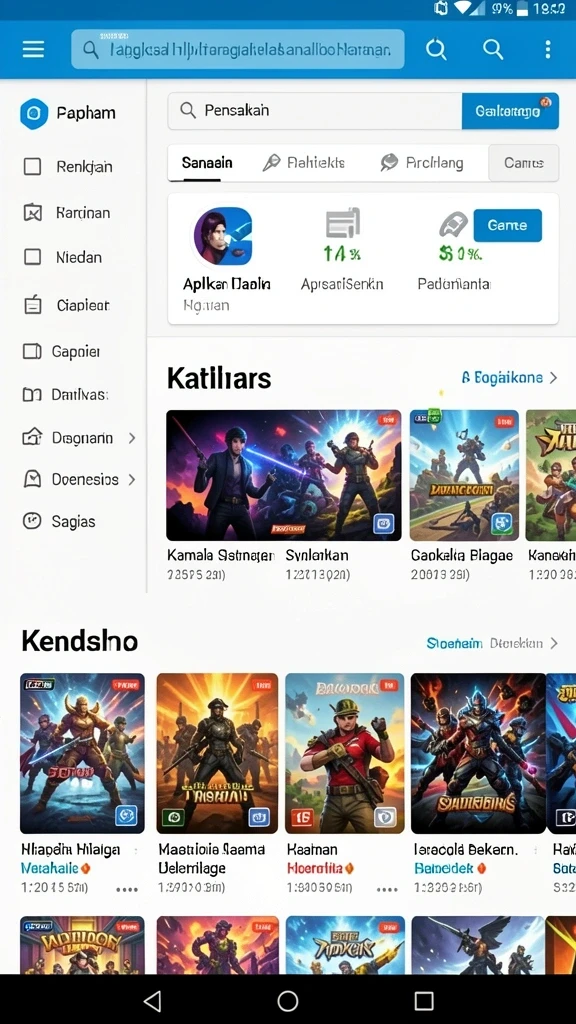 Screenshot menunjukkan tampilan menu utama MT966.