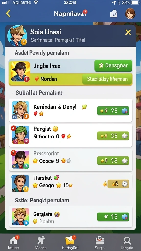 Penggambaran grafis yang memukau dan detail.
