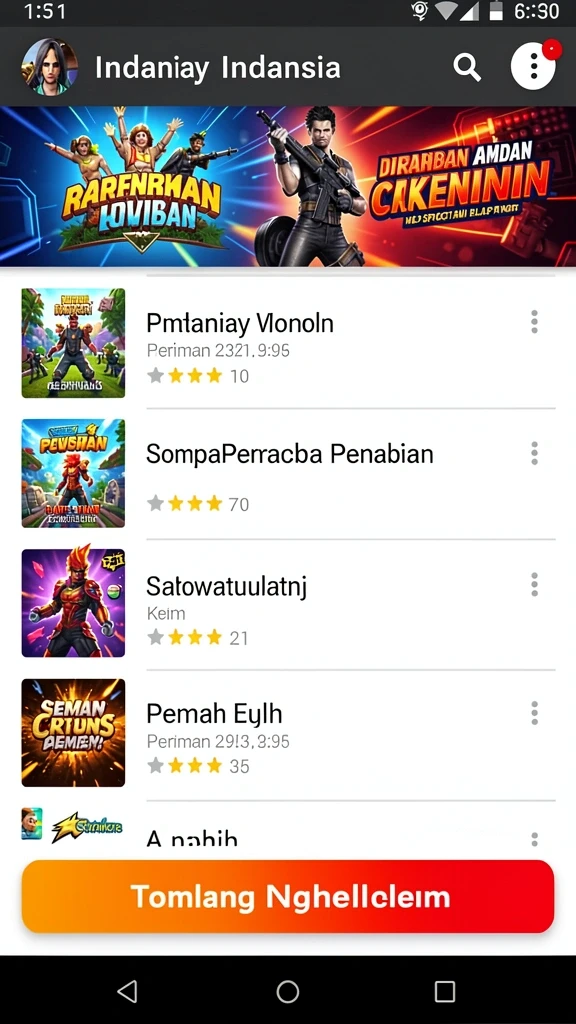 Berbagai pilihan permainan menarik untuk semua kalangan.