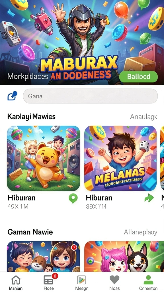Tampilan antarmuka yang menarik dan sederhana.