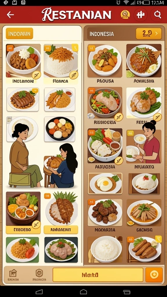 Tampilan antarmuka yang menarik dan intuitif.