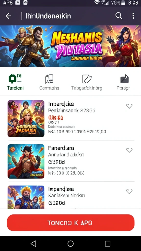 Contoh karakter unik yang dapat dipilih dalam TYA777.