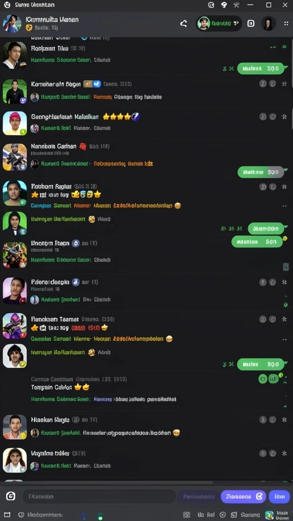 Tampilan antarmuka permainan yang intuitif.